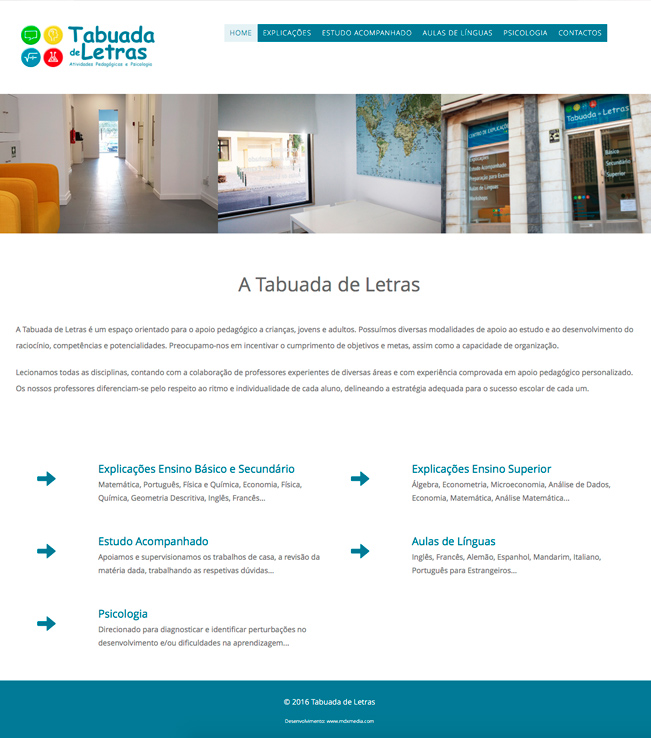 Website - Tabuada de Letras