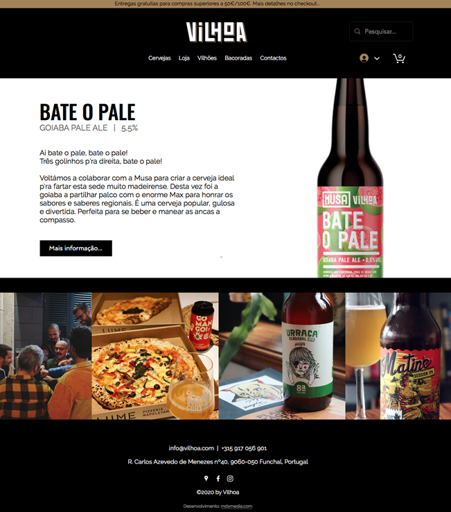 Website - Vilhoa - Craft Beer
