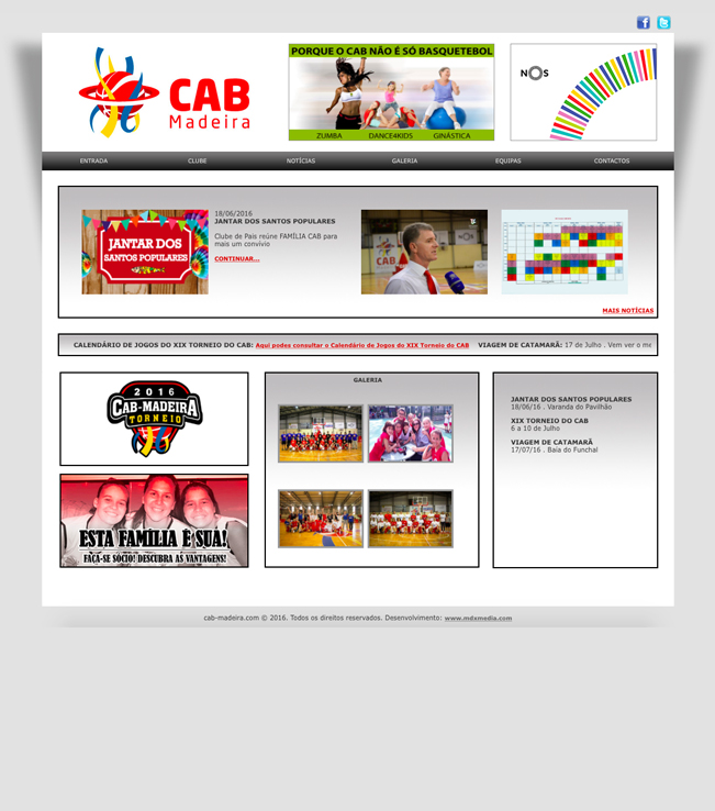 Website - CAB - Clube Amigos do Basquete