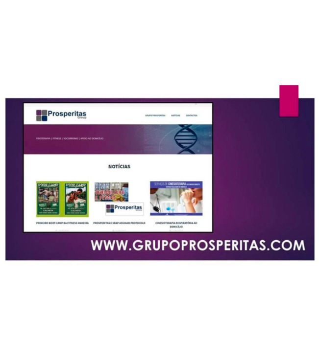 Website - Grupo Prosperitas - Fisiomadeira, Fitness Madeira e Socorro Madeira