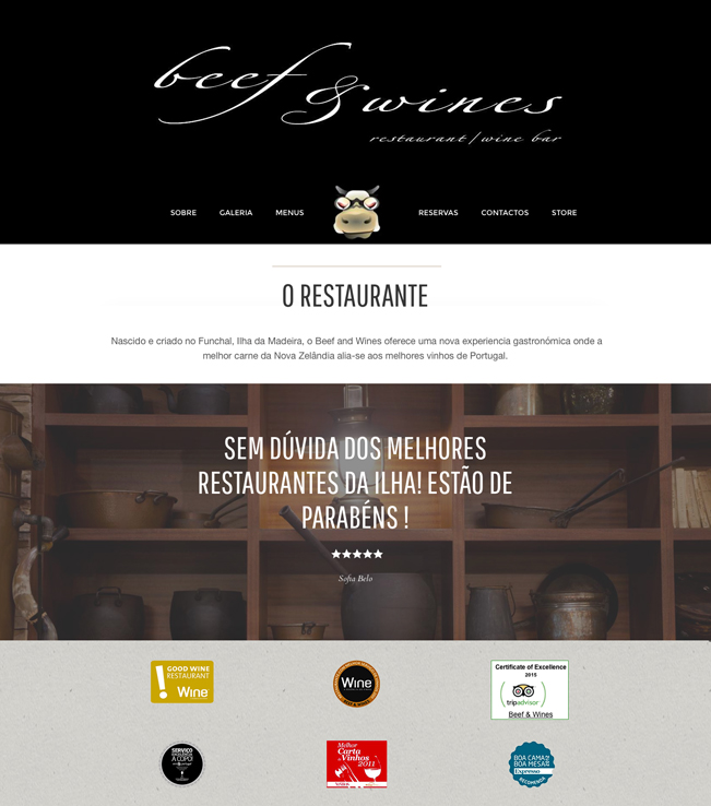 Website - Beef and Wines