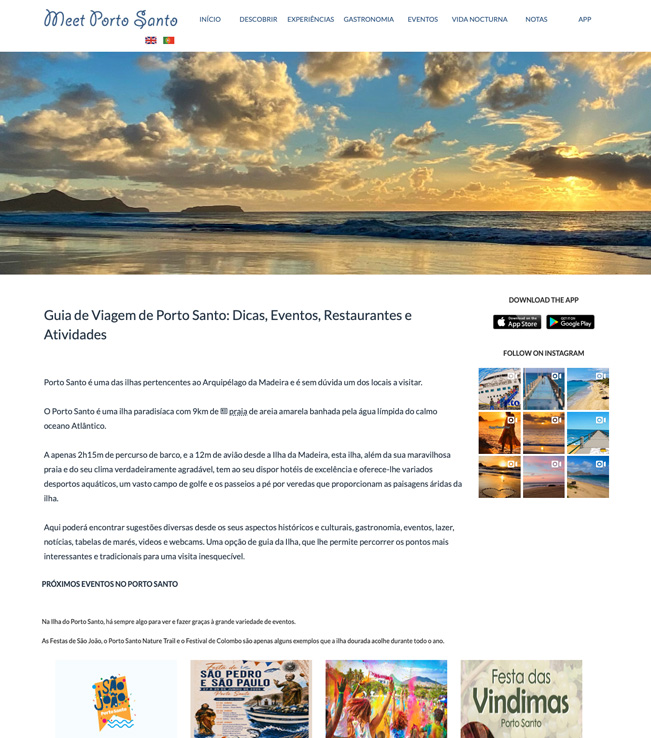 Website - Meet Porto Santo