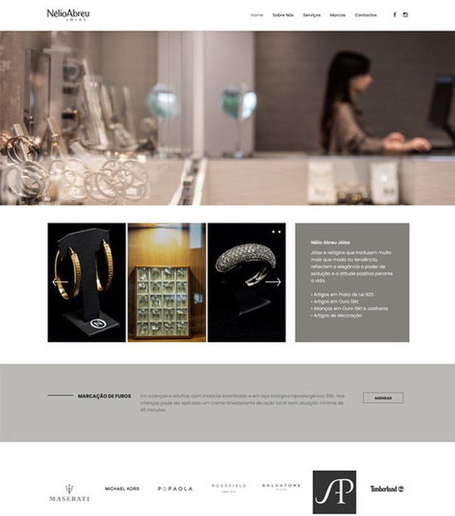 Website - Nélio Abreu Jóias