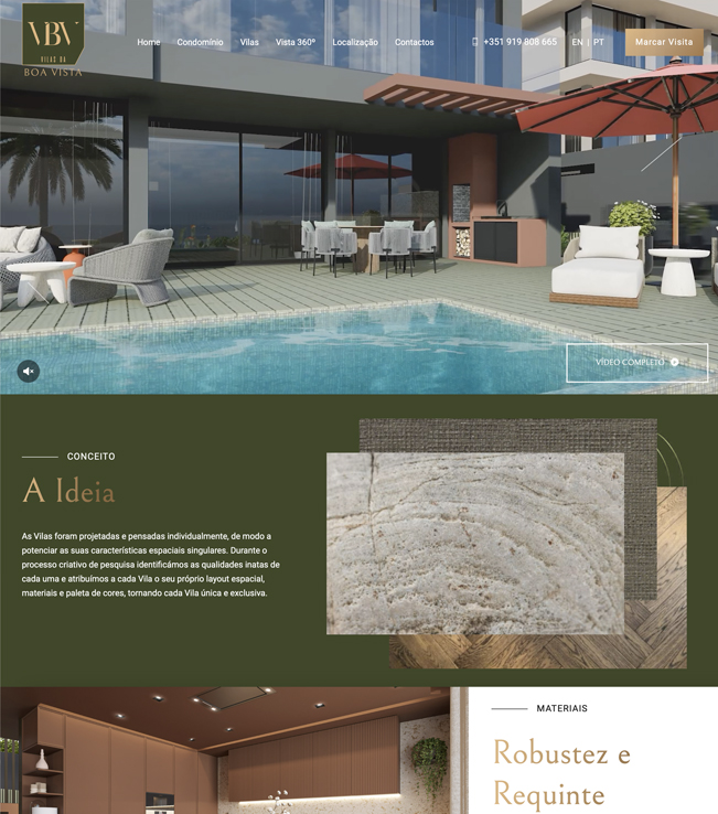 Website - Vilas da Boa Vista